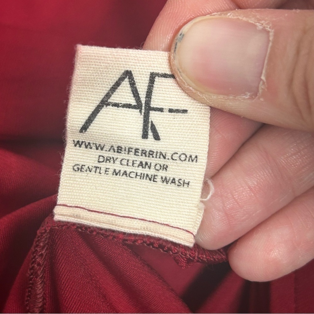 Abi Ferrin Red Bell Sleeve Wrap Dress - Picture 11 of 13
